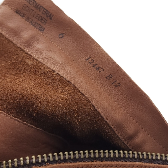 Paul Green NEWBURY Suede Wedge Boot Brown Platform Chunky Lug Sole Size 8.5 - Picture 9 of 9